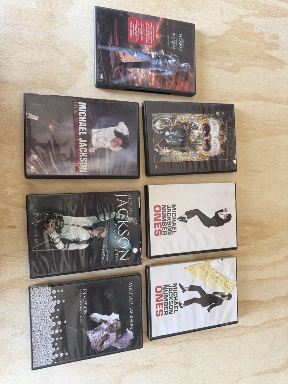 Michael Jackson 7 DVD Lot Concerts And Number Ones
